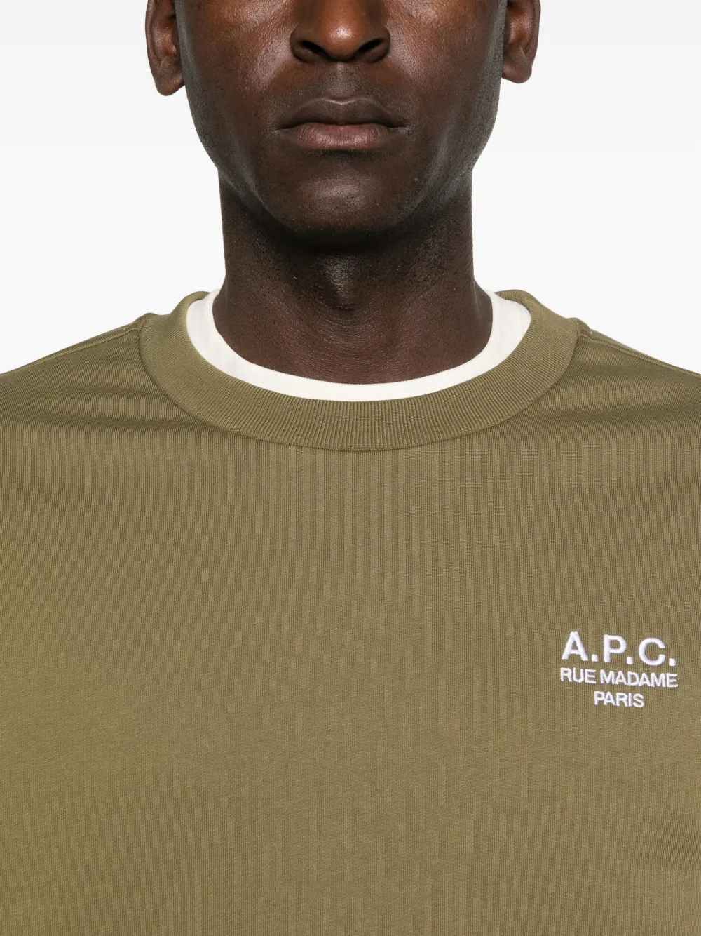 A.P.C. Standard Rue Madame katoenen sweater Groen