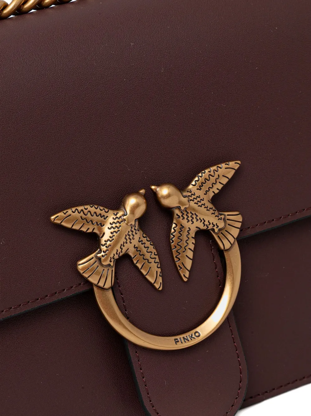 PINKO Love One schoudertas met omslag Bruin