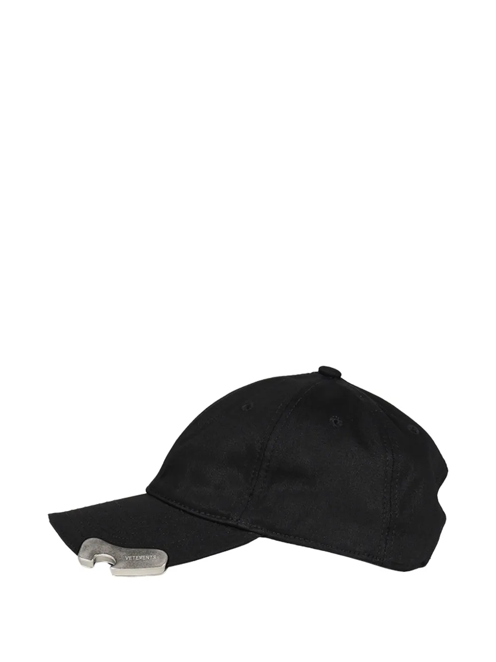 VETEMENTS bottle-opener baseball cap hat - Zwart