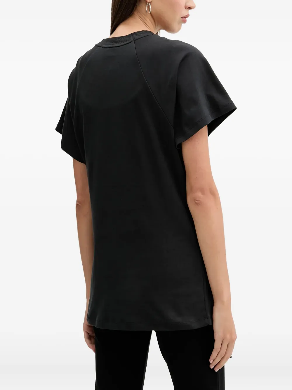 HUGO T-shirt met ronde hals Zwart