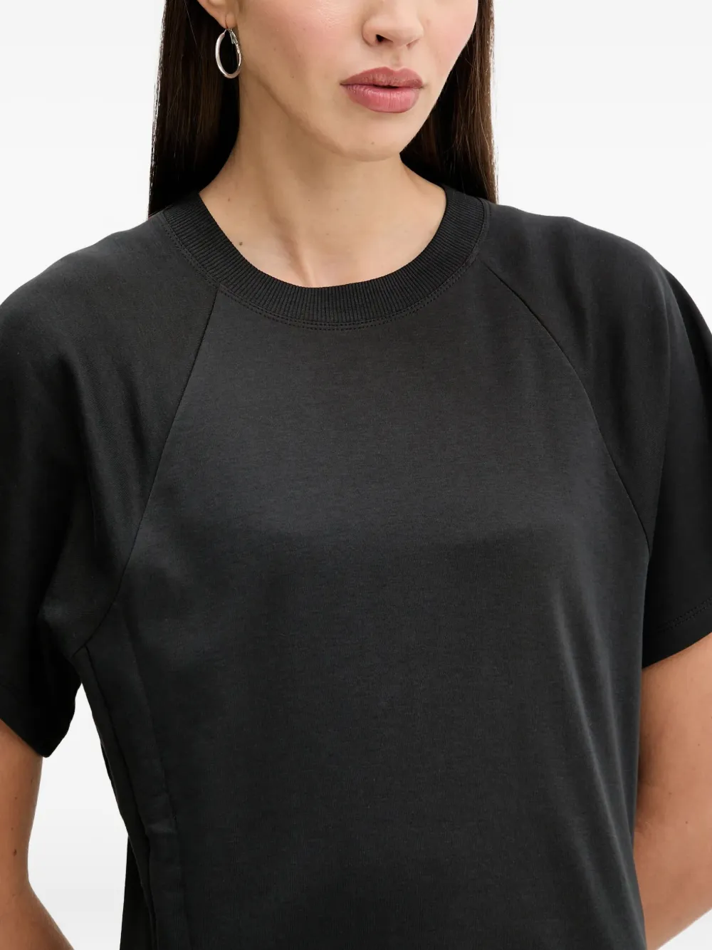 HUGO T-shirt met ronde hals Zwart