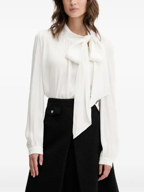 HUGO bow-detail blouse
