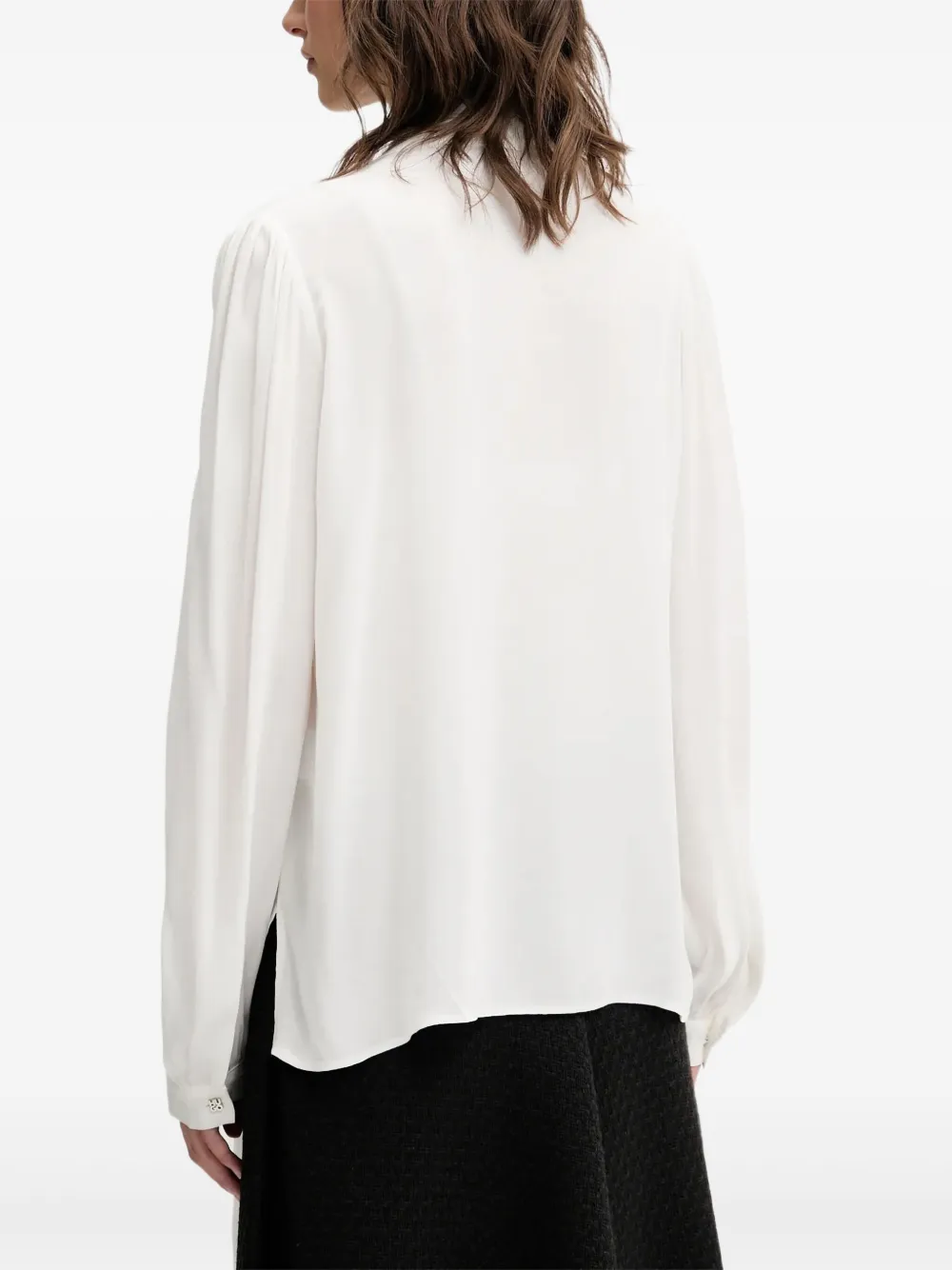 HUGO Shirt met strikdetail Wit