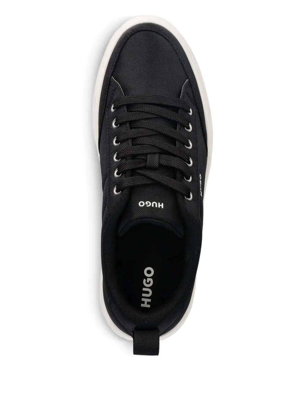 Hugo Boss Lace-up Platform Sneakers In Black