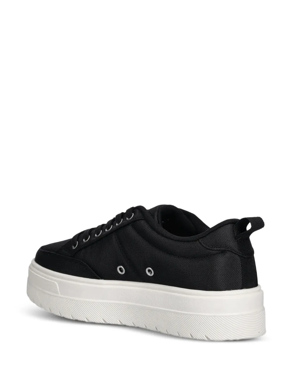 Hugo Boss Lace-up Platform Sneakers In Black