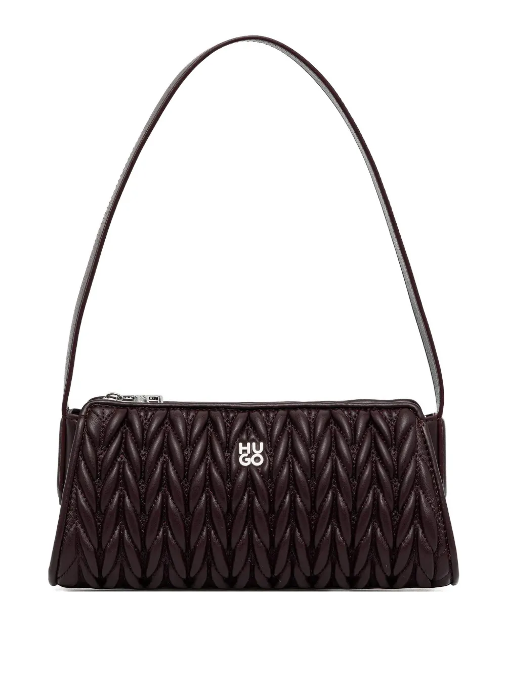 HUGO logo-plaque tote bag | Brown | Image 1