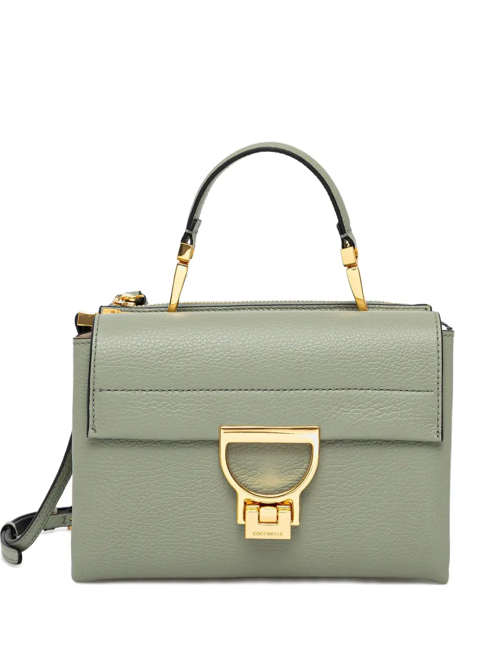 Coccinelle small Arlettis textured cross body bag - Green