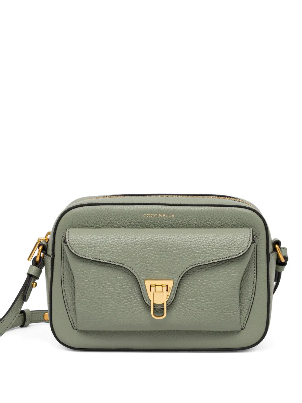 Coccinelle Beat pocket detail satchel - Verde