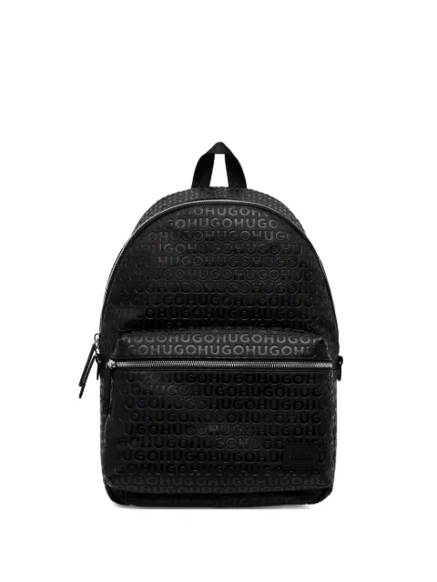 HUGO Ethon logo-embossed backpack