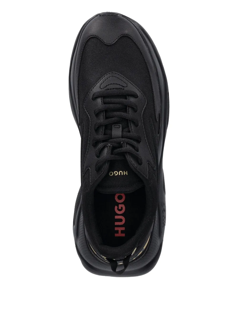 HUGO Leon logo-detail chunky sneakers Black