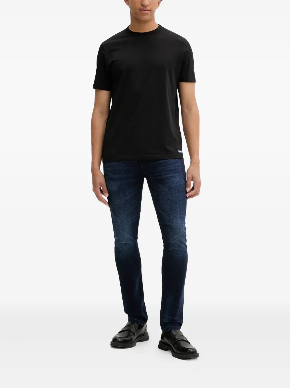 HUGO Jeans met logopatch - Blauw