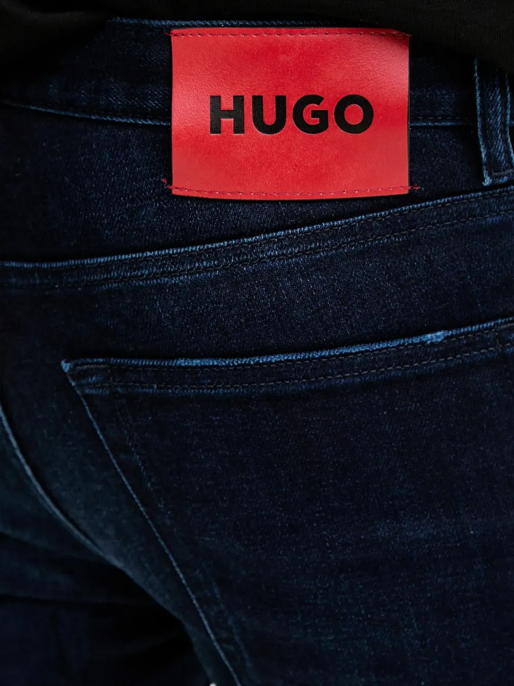 HUGO Jeans met logopatch Blauw