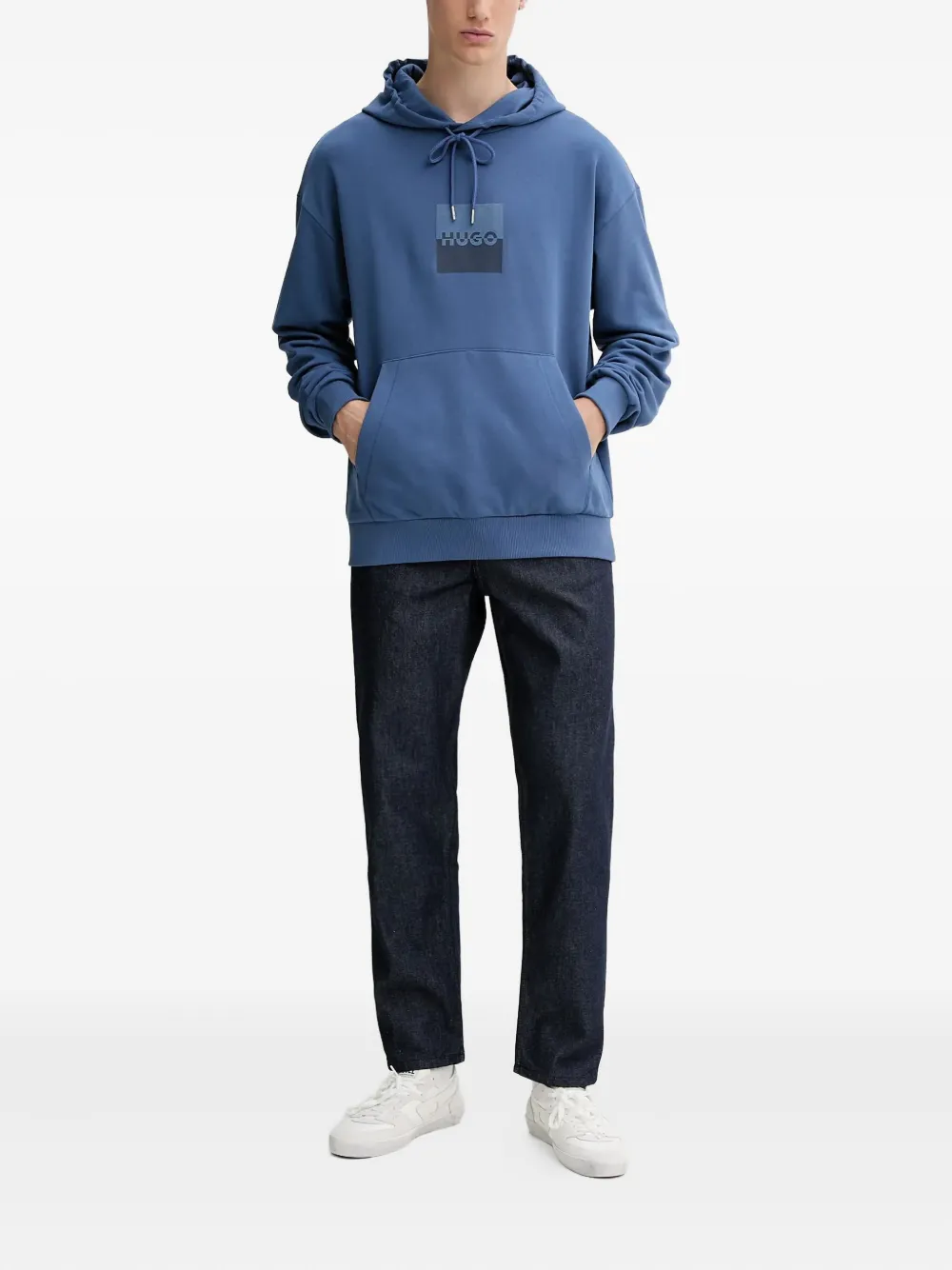 HUGO Jeans met logopatch - Blauw