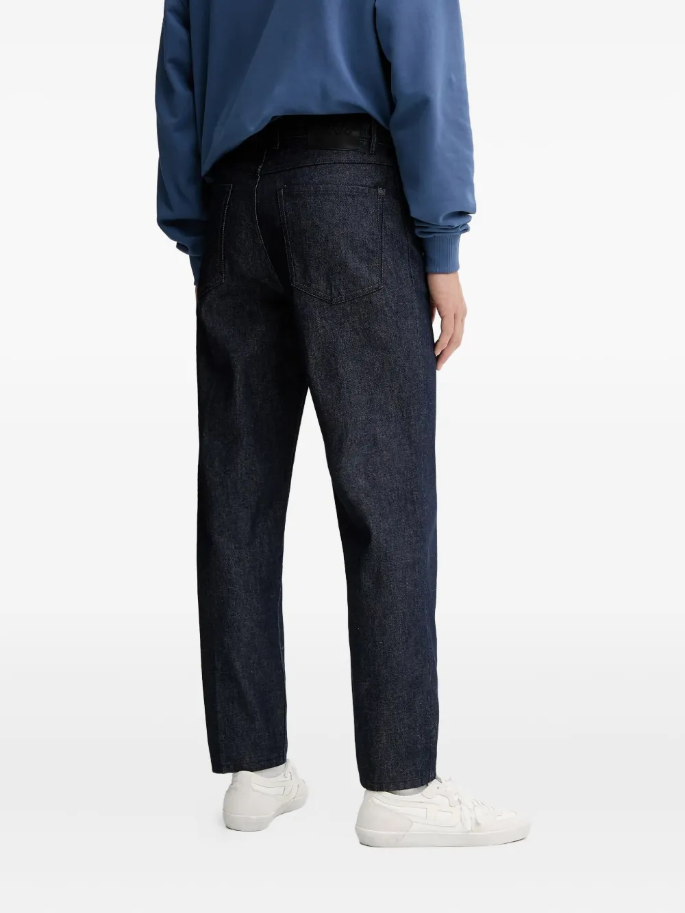 HUGO Jeans met logopatch Blauw