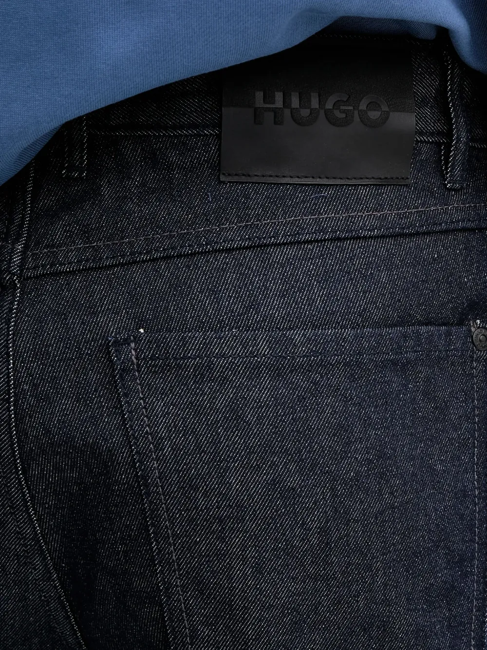 HUGO Jeans met logopatch Blauw