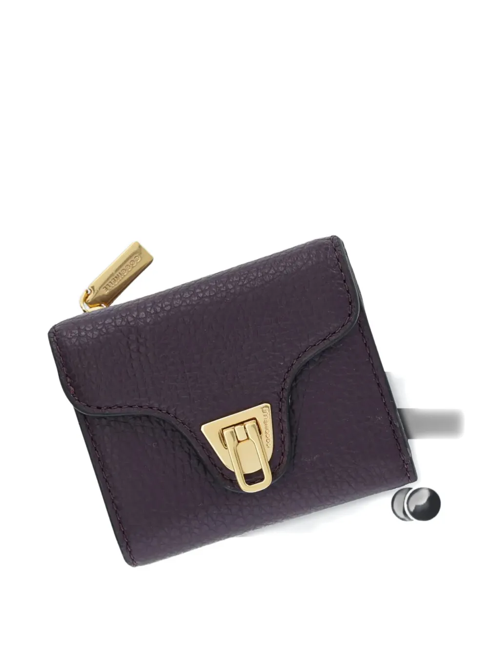 Coccinelle Beat Soft Leather Wallet In Purple