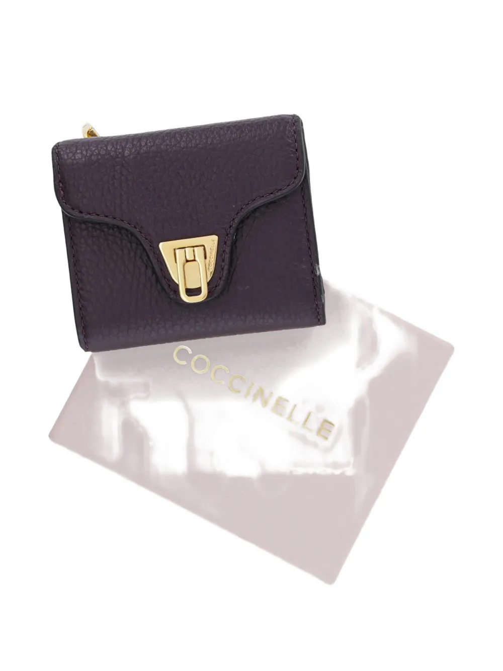Coccinelle Beat Soft Leather Wallet In Purple