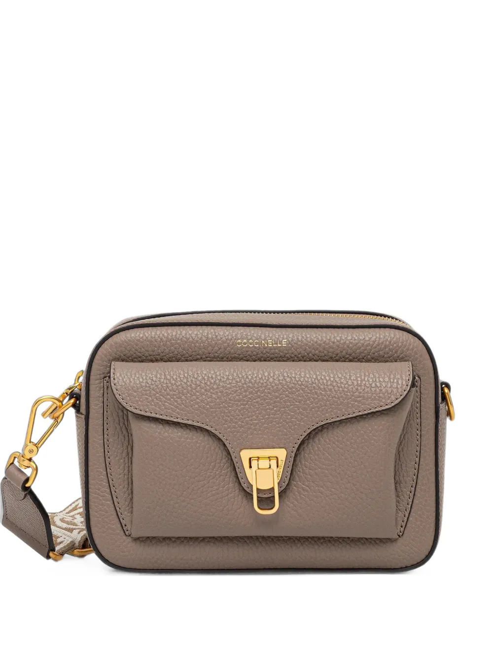 Coccinelle grainy-leather crossbody bag - Toni neutri