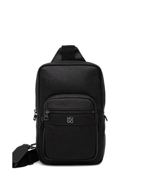 HUGO zip detail messenger bag
