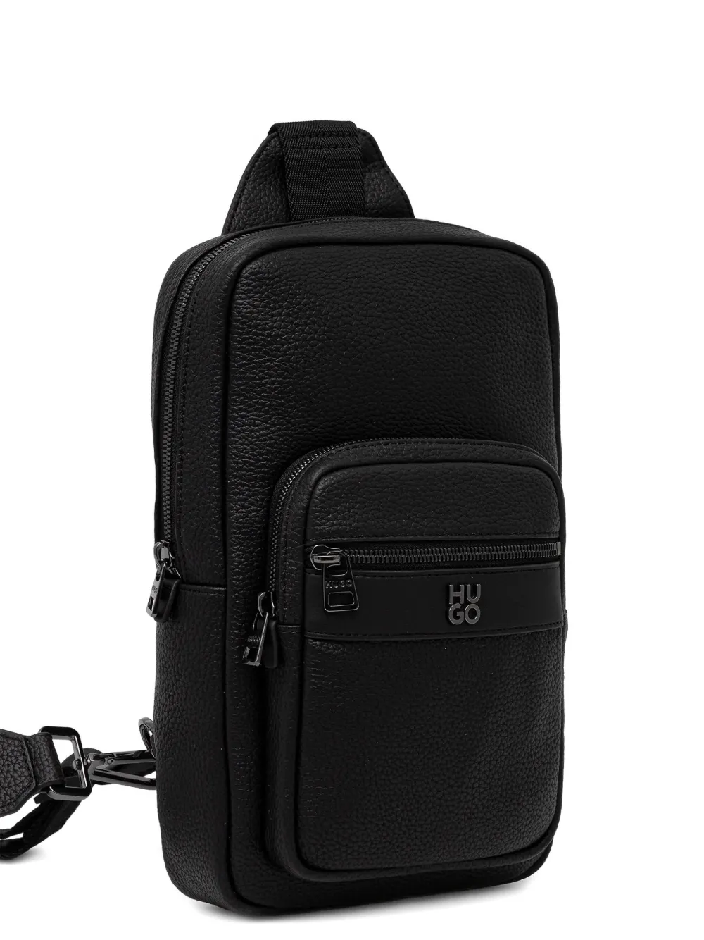 HUGO Messengertas met rits Zwart