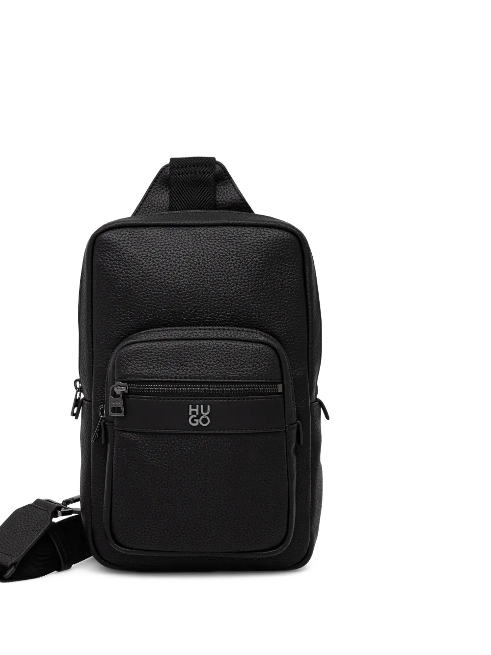 HUGO zip detail messenger bag | Black | Image 1
