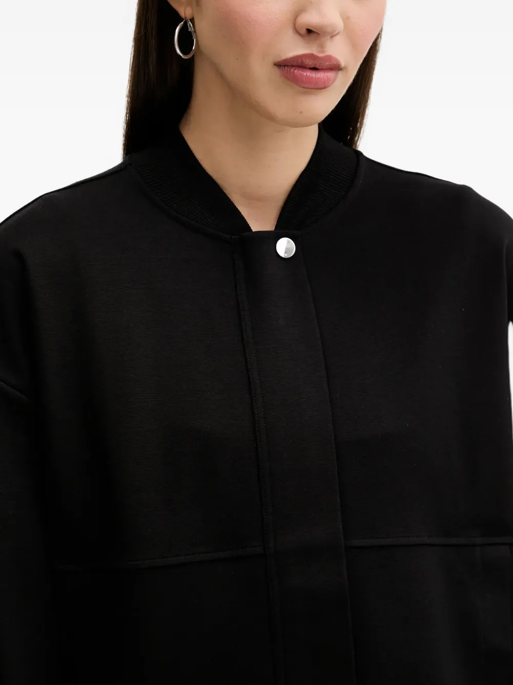 Hugo Boss Panelled Bomber Jacket In Black