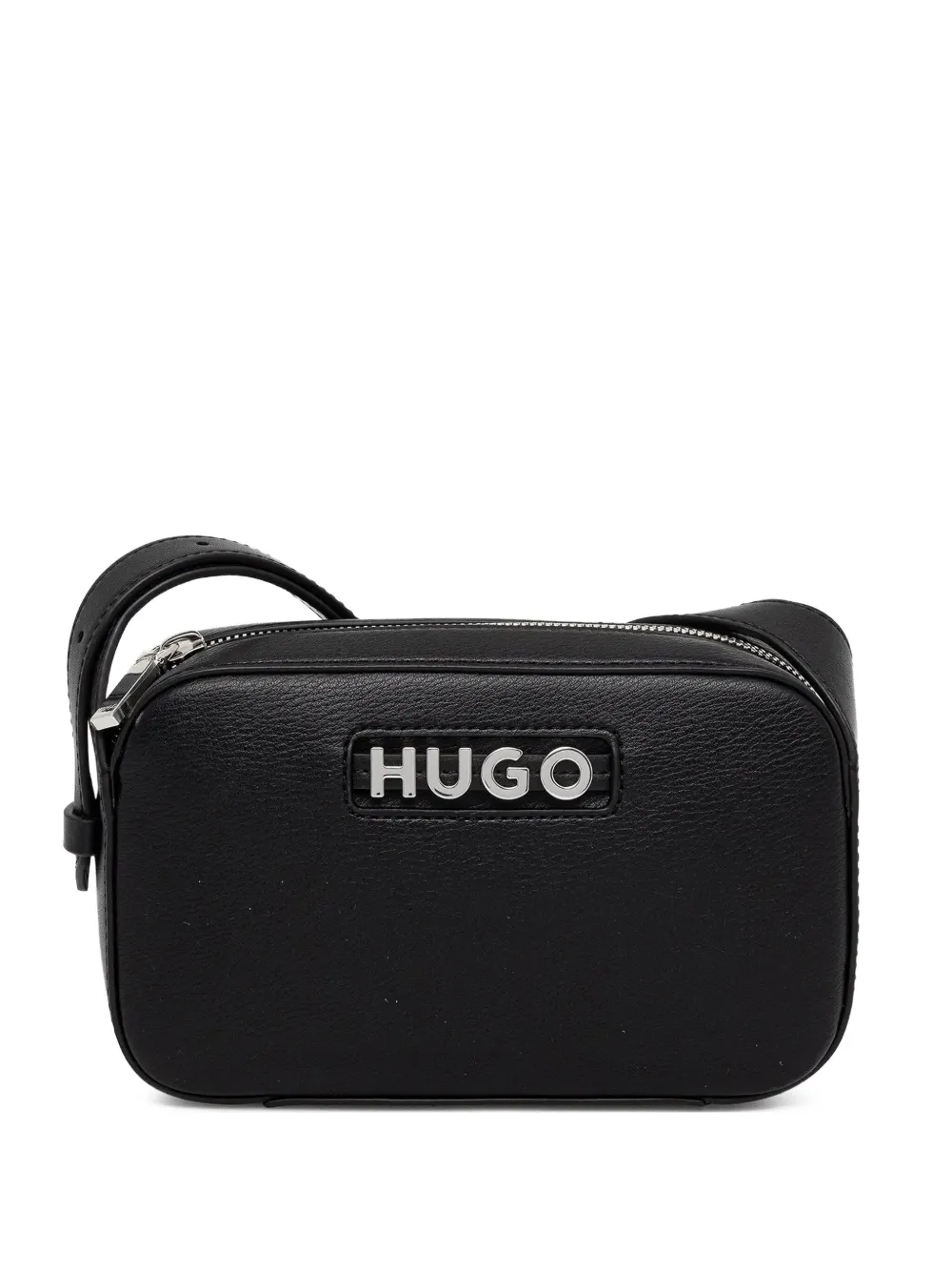 HUGO Crossbodytas met logoplakkaat Zwart