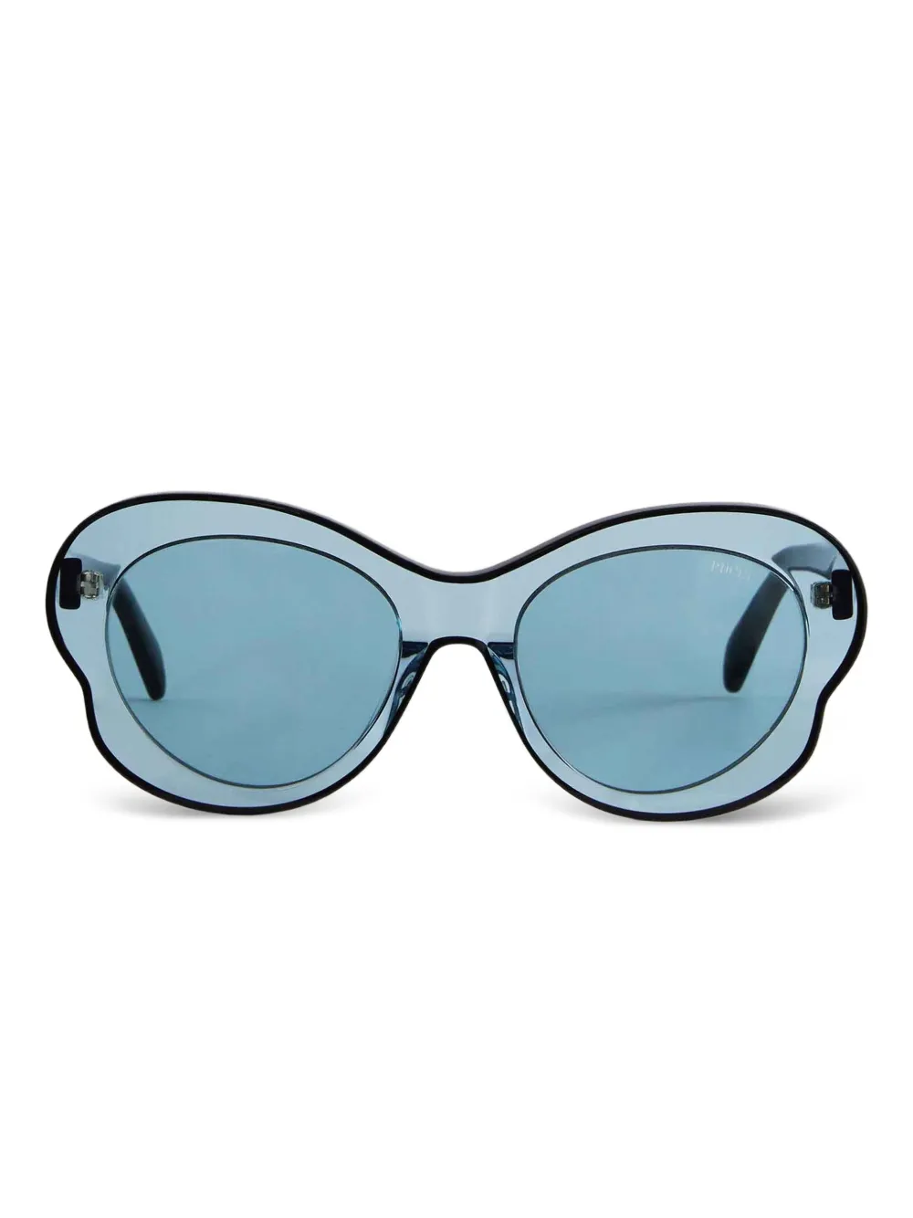 PUCCI Zonnebril met vlinder montuur Blauw