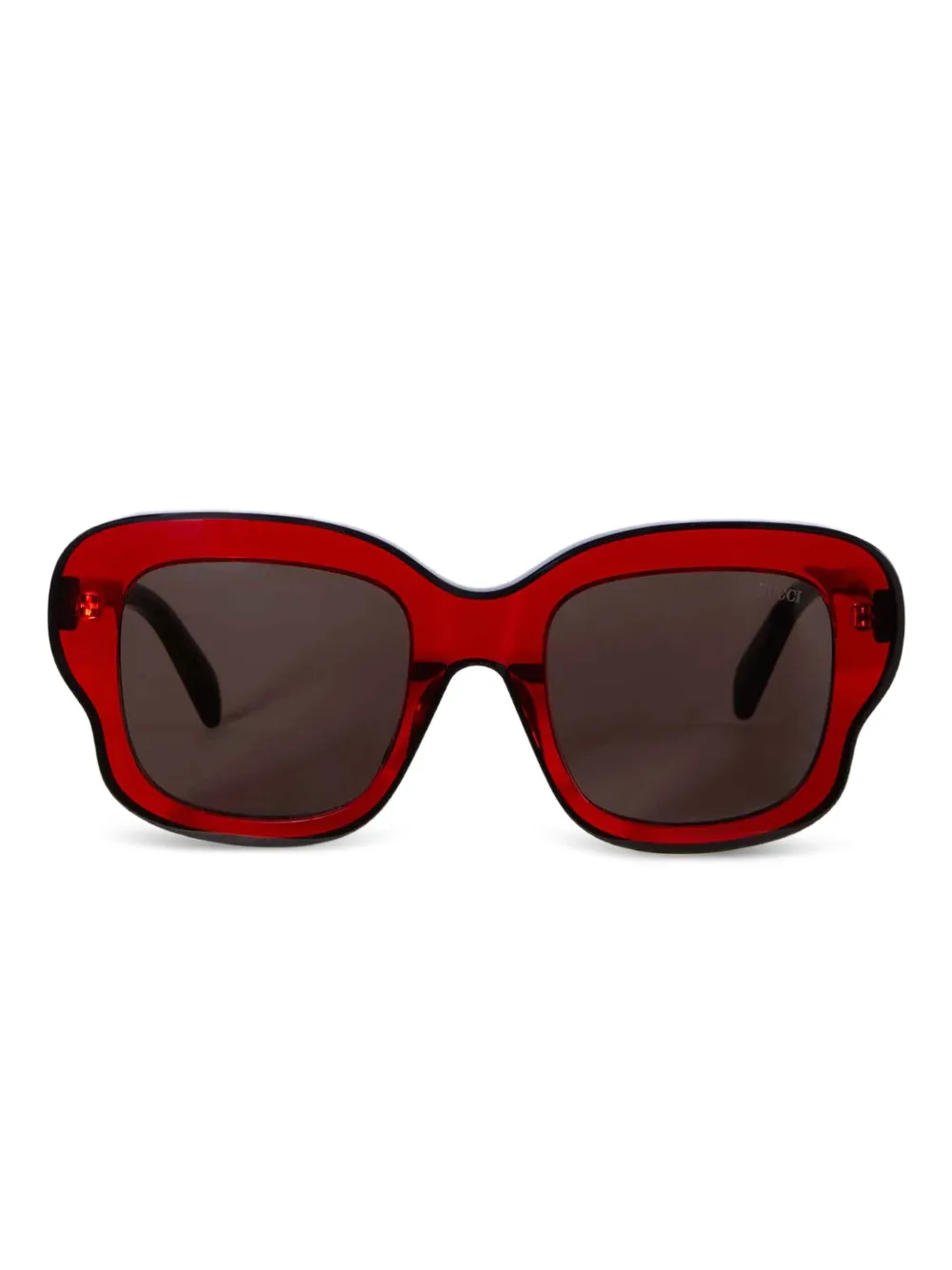 PUCCI Zonnebril met vierkant montuur Rood