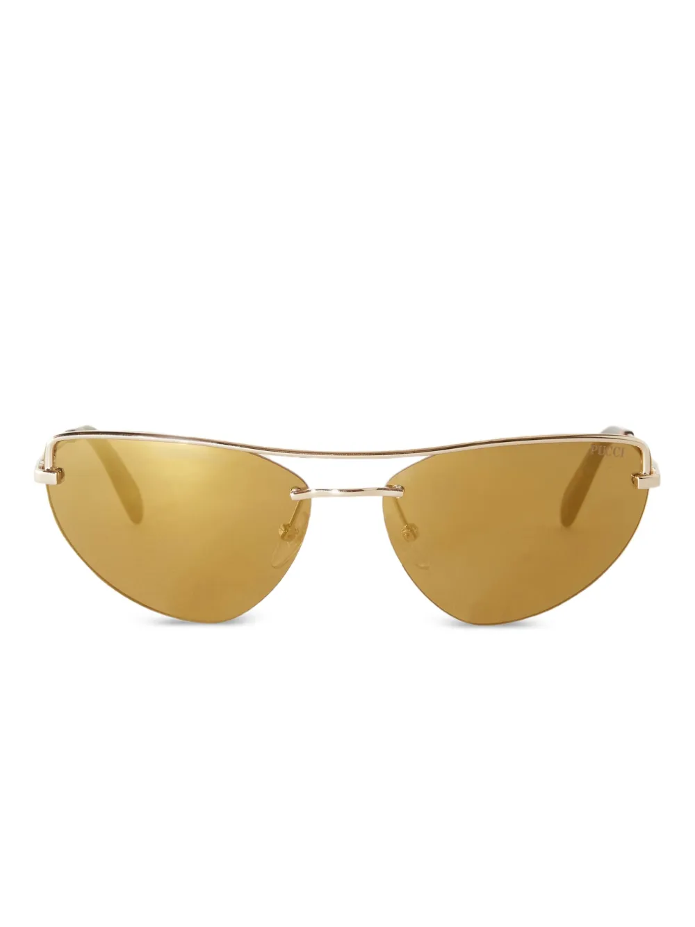 PUCCI Zonnebril met cat-eye montuur Goud