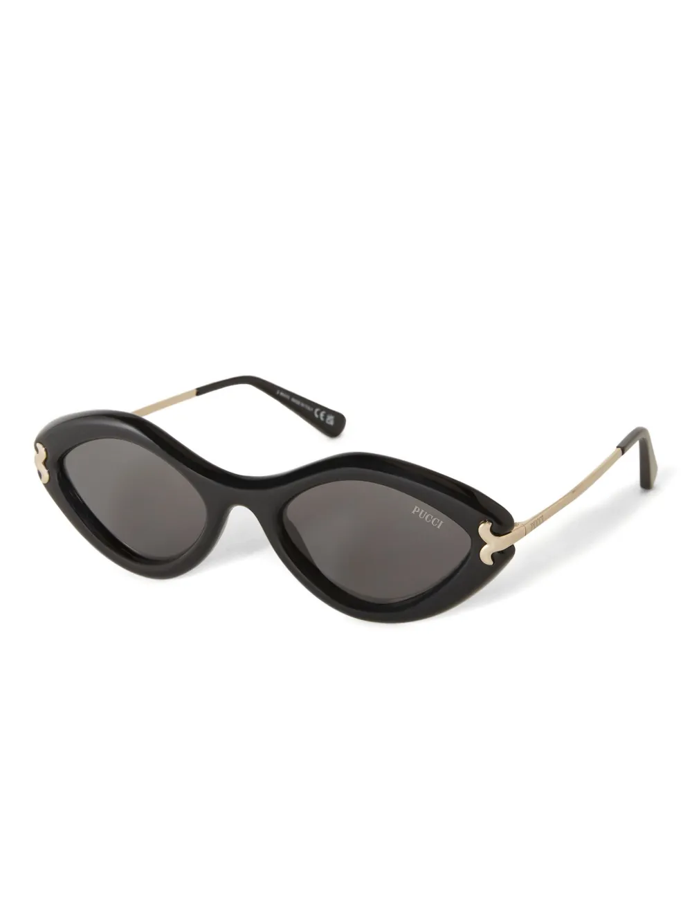 PUCCI geometric-frame sunglasses - Zwart