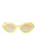 PUCCI geometric-frame sunglasses - Yellow