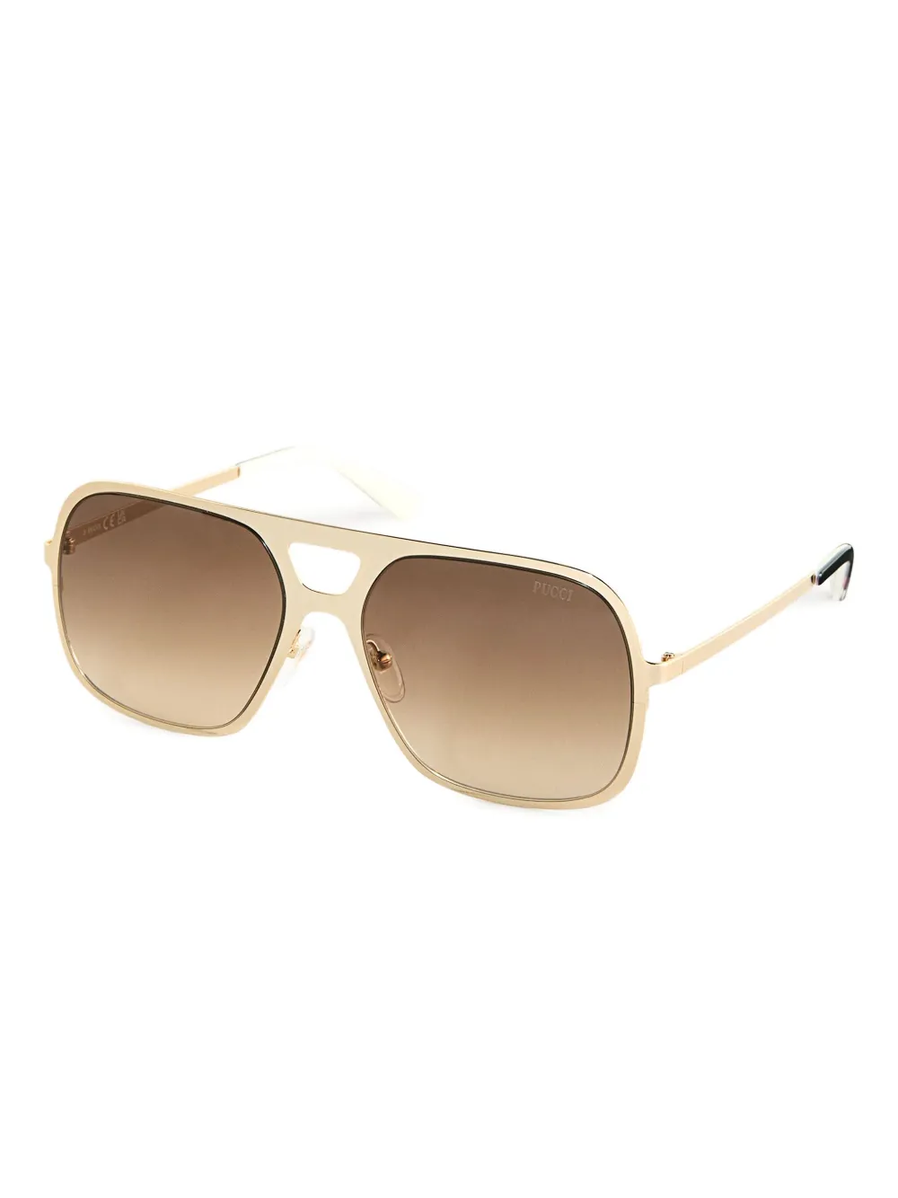 PUCCI pilot-frame sunglasses - Beige