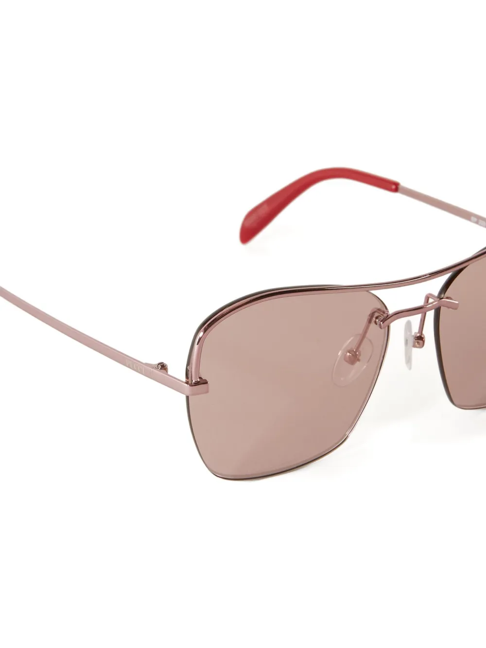 PUCCI Zonnebril met vierkant montuur Roze