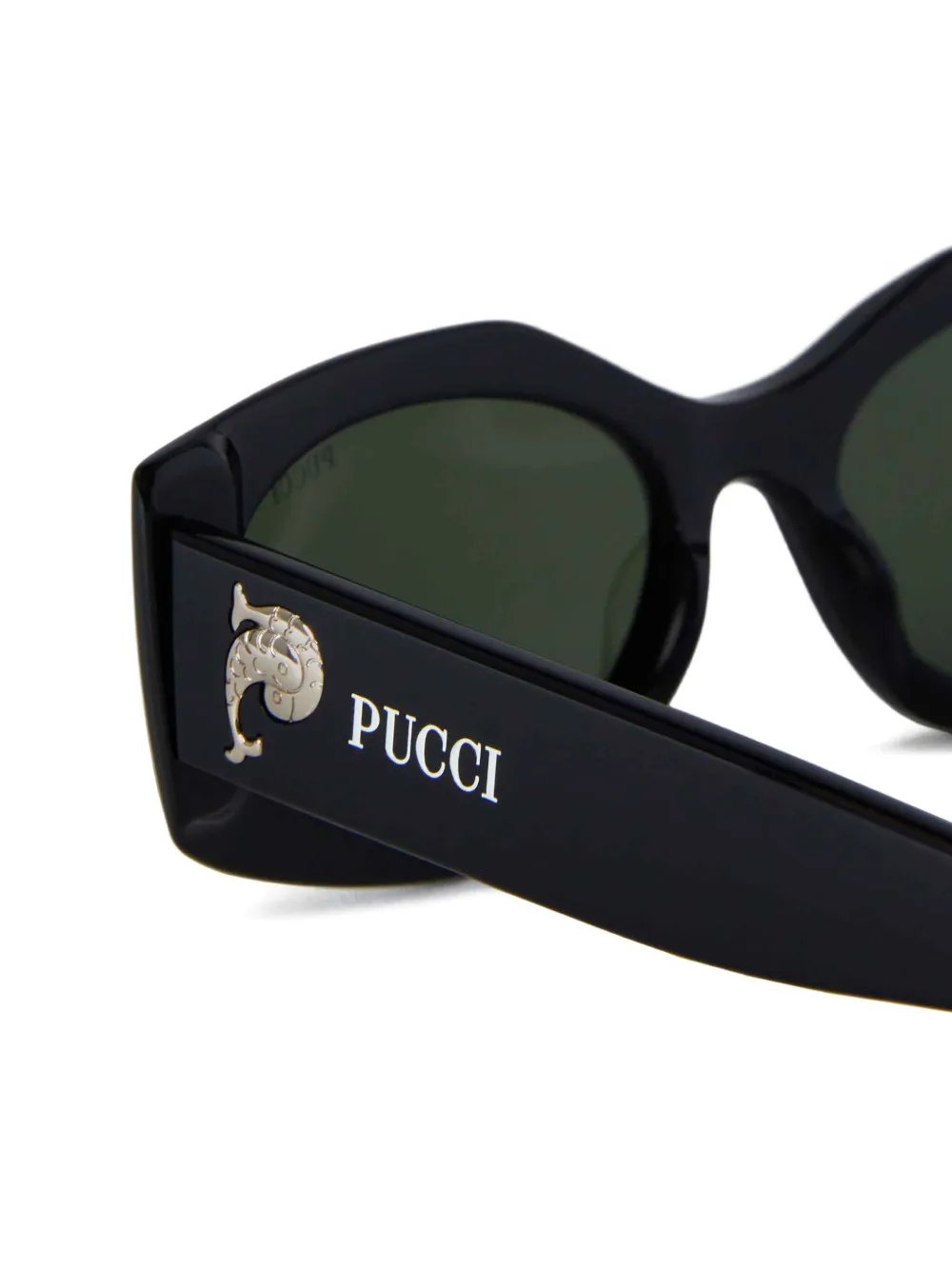 PUCCI Zonnebril met geometrisch montuur Zwart