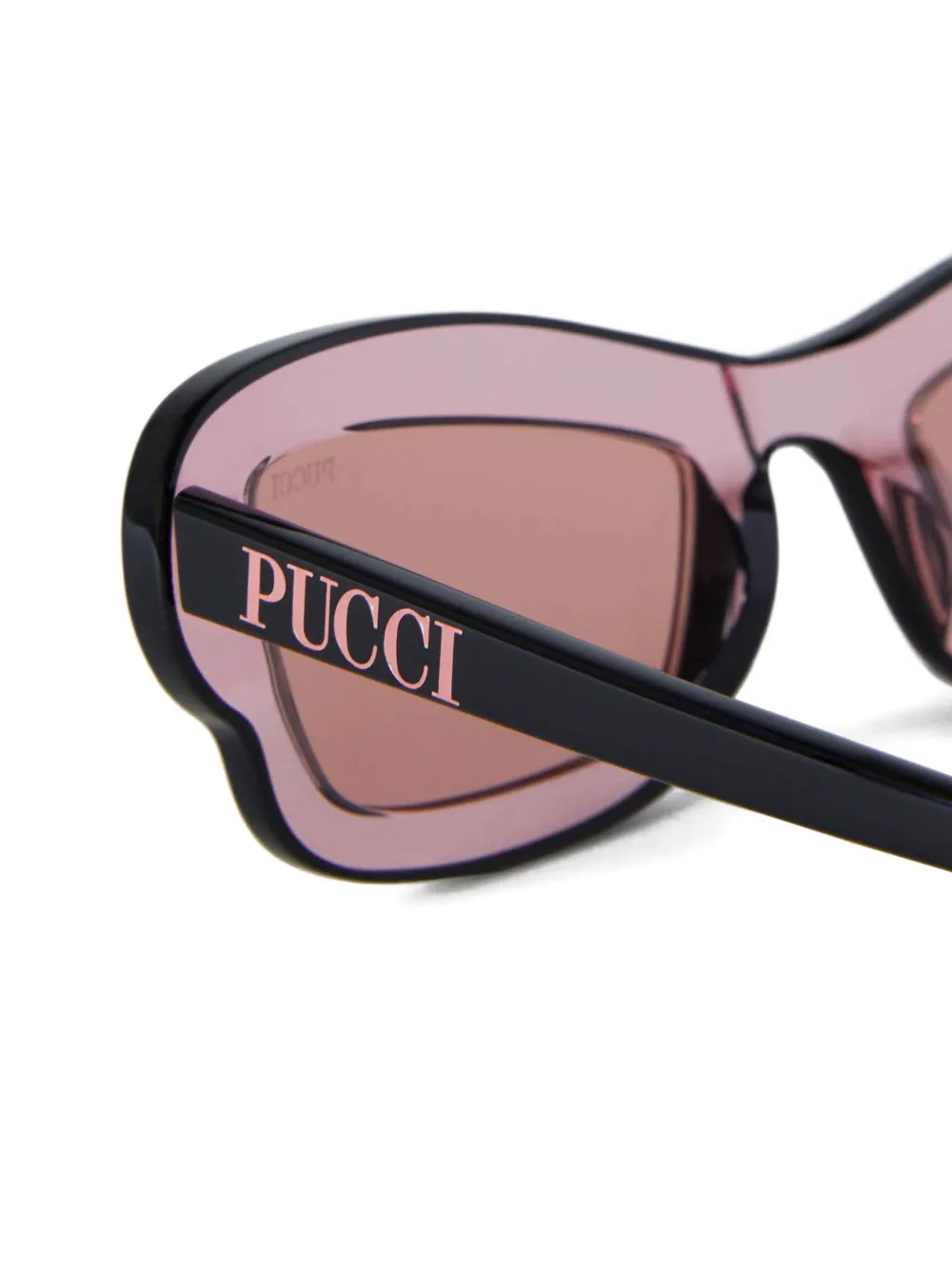 PUCCI Zonnebril met geometrisch montuur Roze