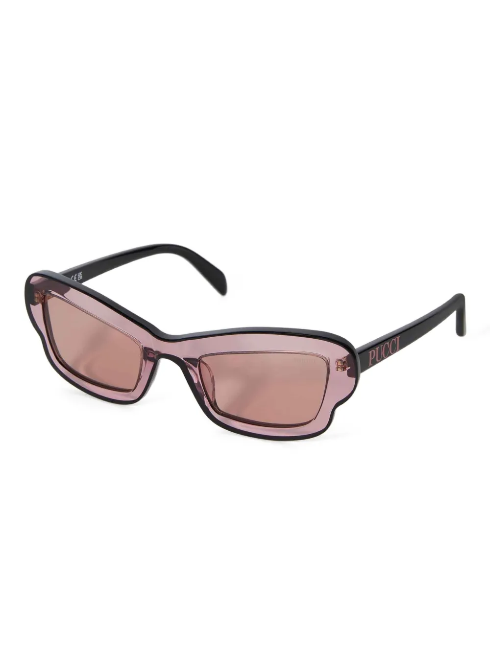 PUCCI geometric-frame sunglasses - Roze