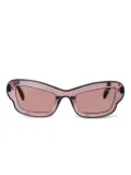 PUCCI geometric-frame sunglasses - Pink