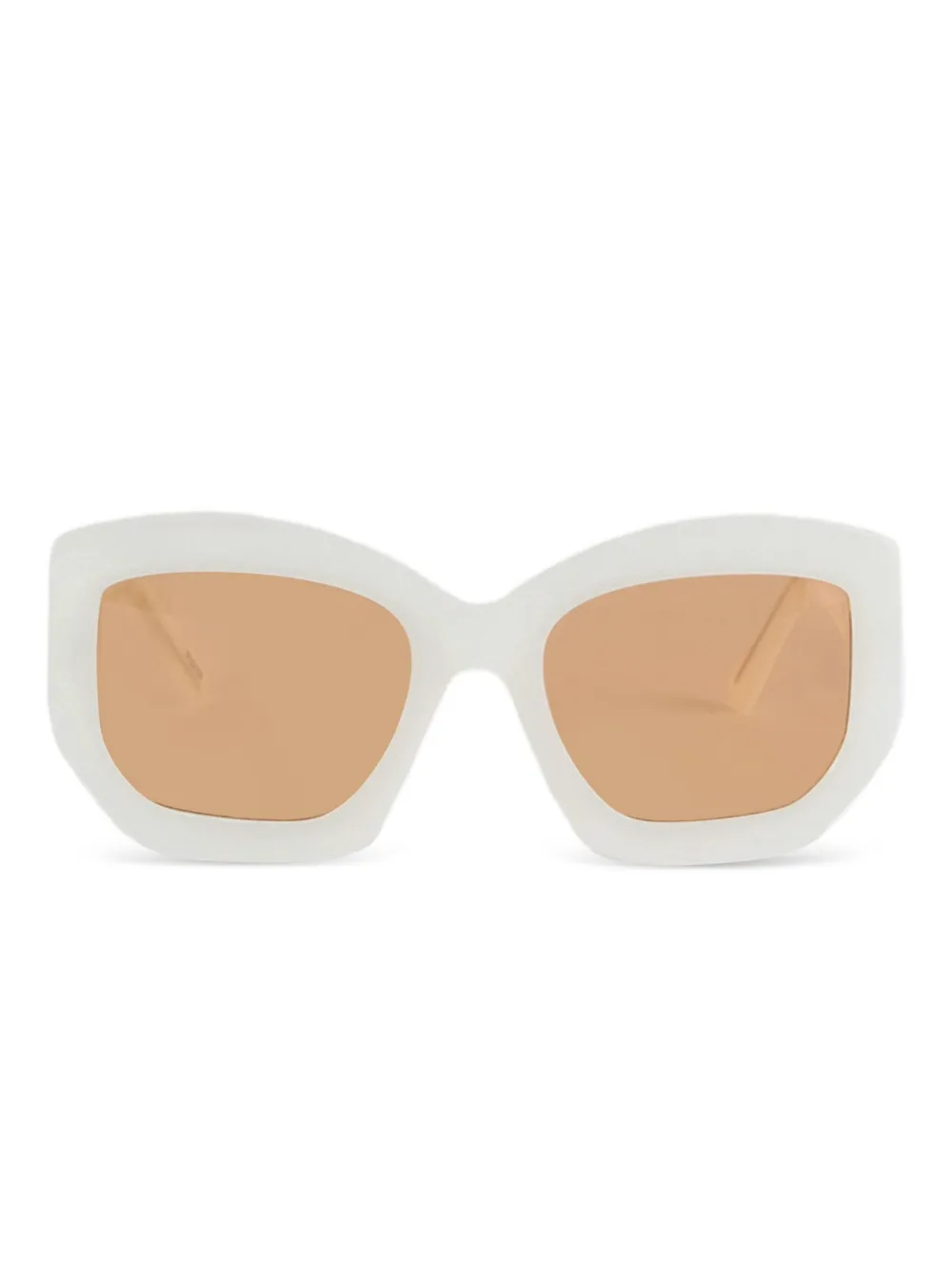 PUCCI logo-print square-frame sunglasses - ホワイト PUCCI logo-print square-frame sunglasses - ホワイト