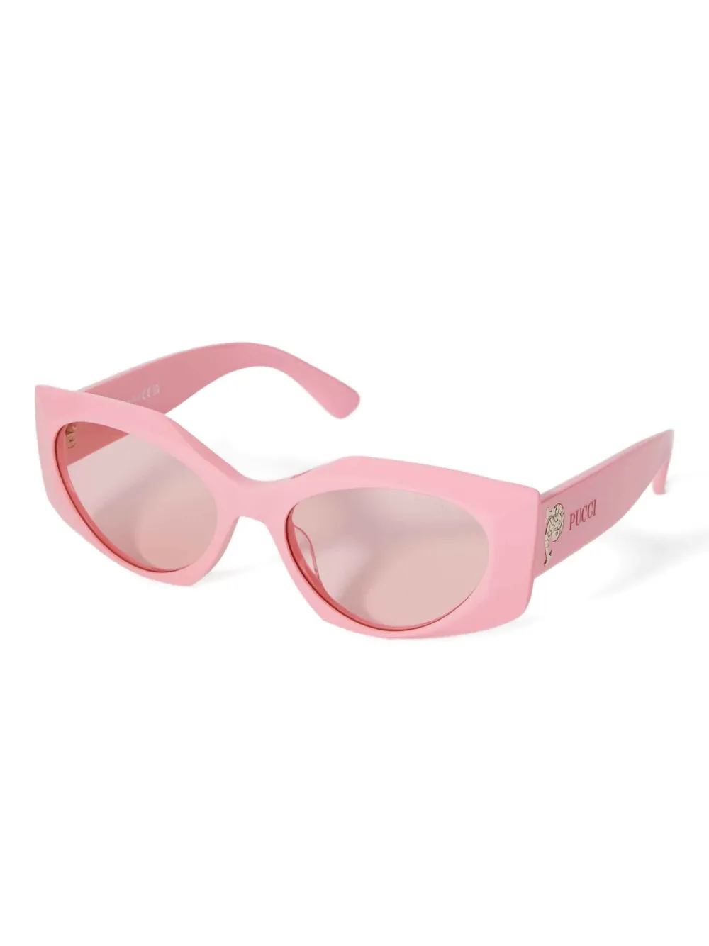 PUCCI geometric-frame sunglasses - Roze