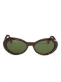PUCCI oval-frame sunglasses - Brown