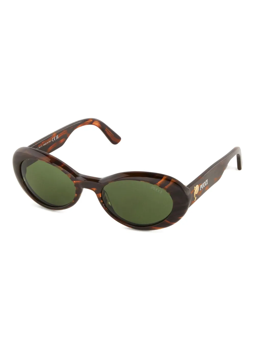 PUCCI oval-frame sunglasses - Bruin