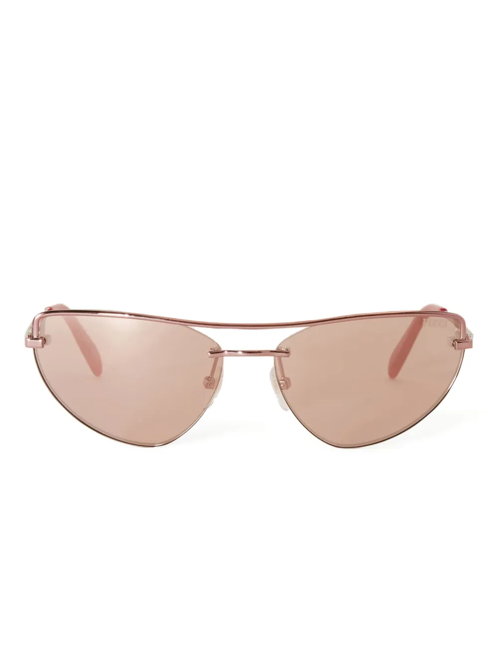 PUCCI Zonnebril met metalen cat-eye montuur Roze
