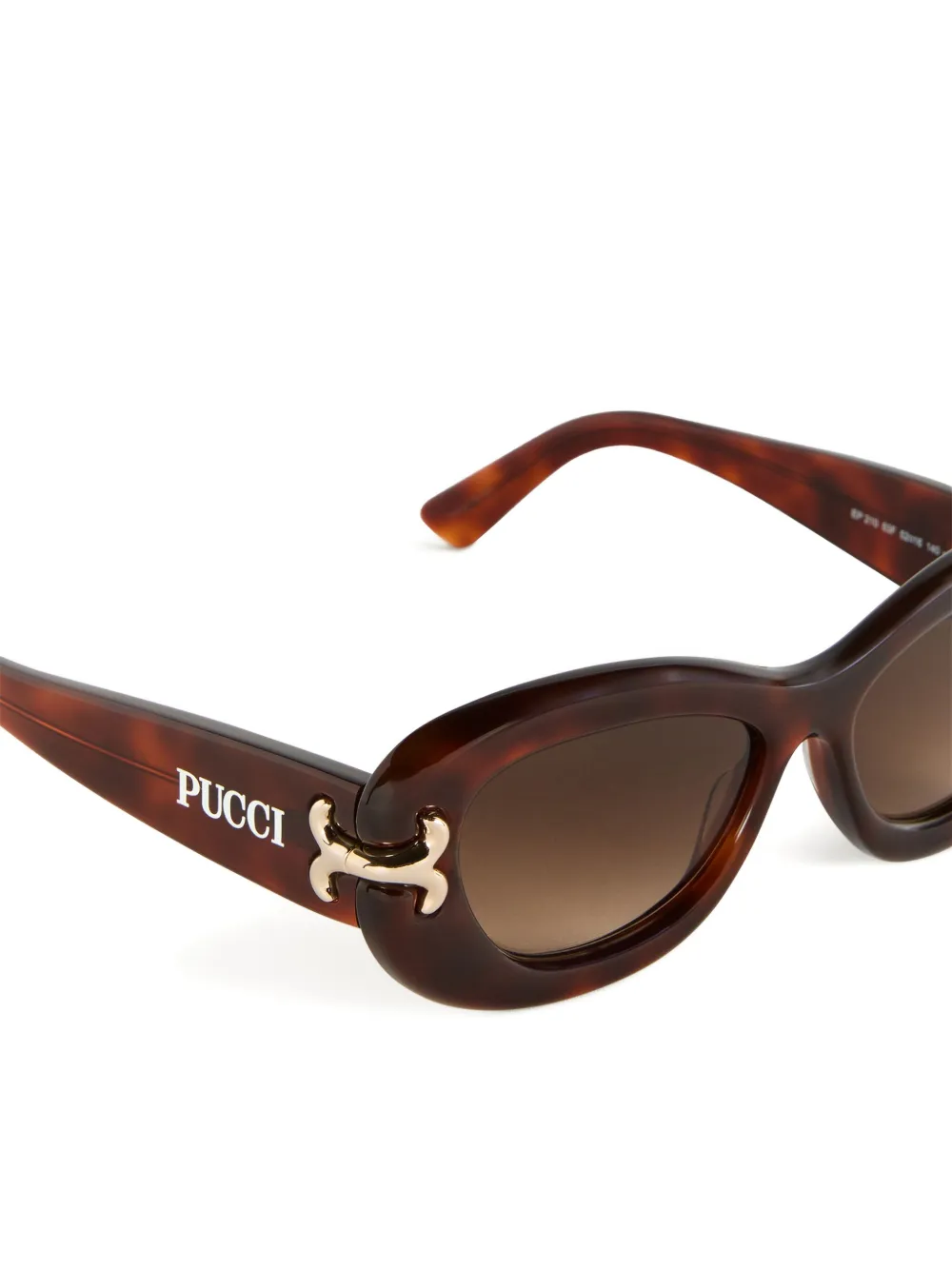  Pucci Oval-frame Sunglasses - Brown 