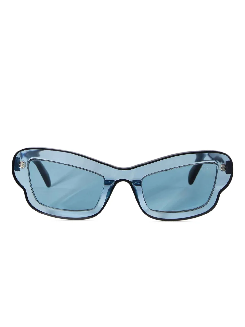 PUCCI Zonnebril met geometrisch montuur Blauw