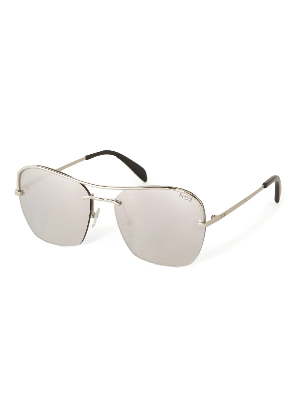 PUCCI square-frame mirrored-lenses sunglasses - Zilver