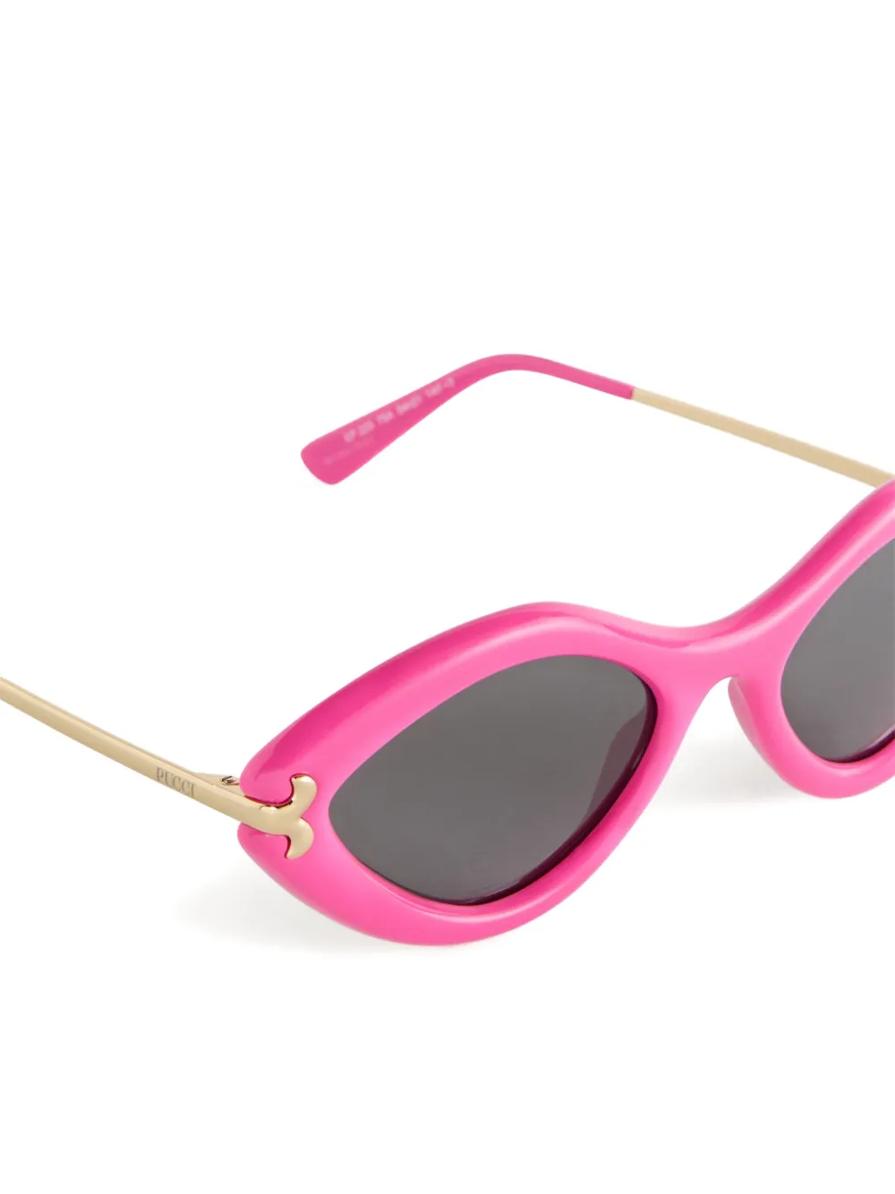 PUCCI Zonnebril met geometrisch montuur Roze