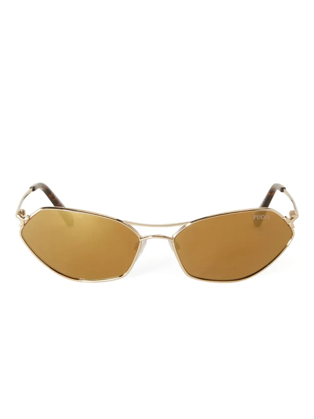 PUCCI Zonnebril met cat-eye montuur Goud