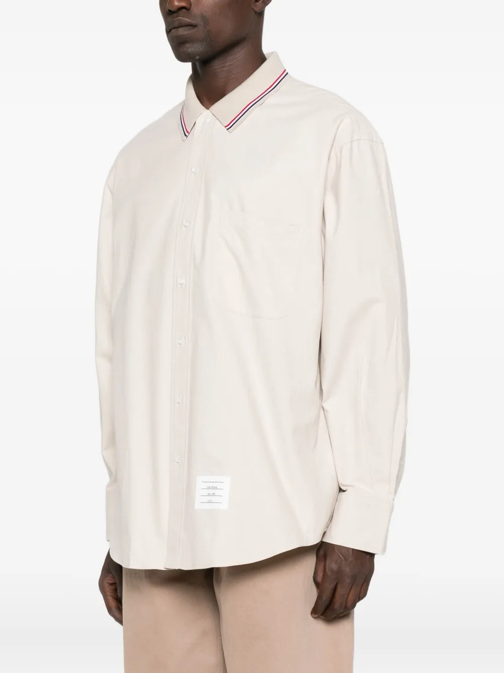 Thom Browne Cotton Shirt In Neutral