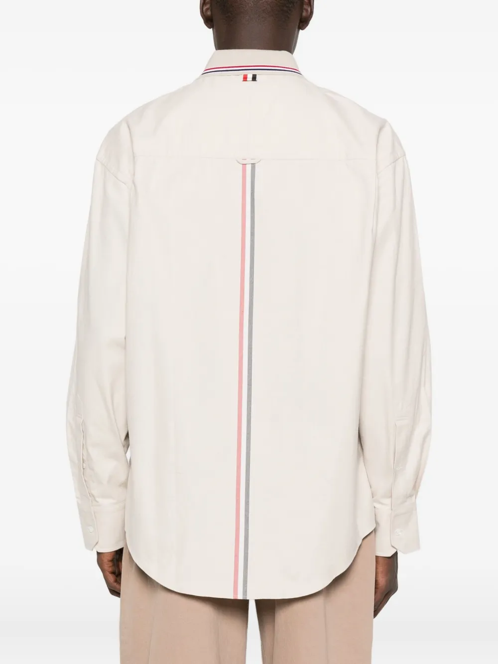 Thom Browne Cotton Shirt In Neutral